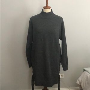 Lovemark long grey sweater dress